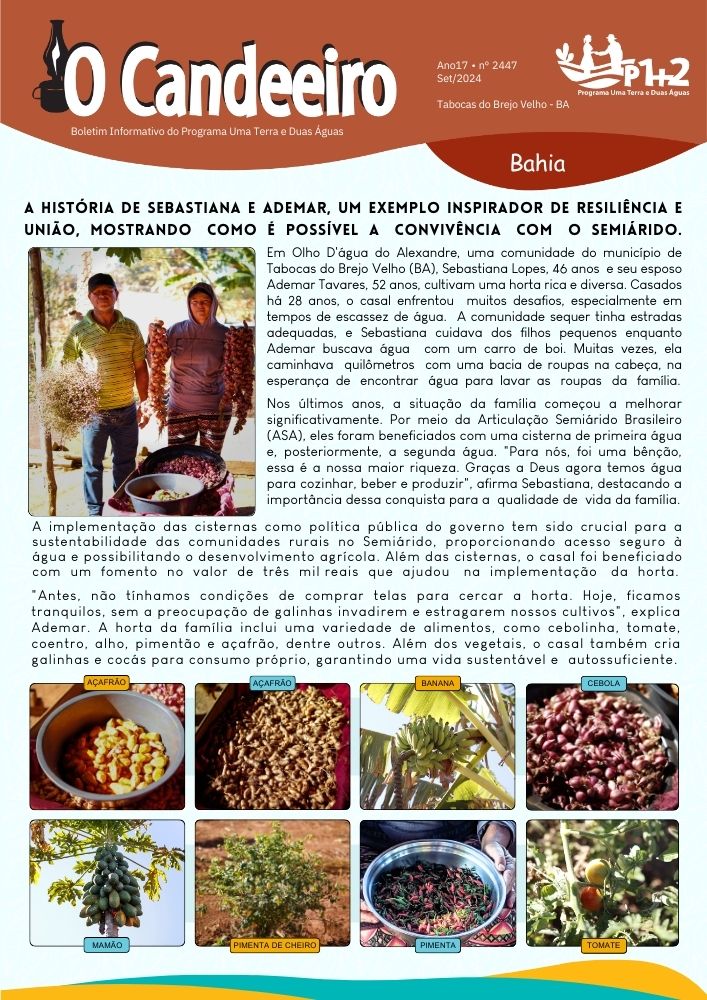 A história de Sebastiana e Ademar, um exemplo inspirador de resiliência e união, mostrando como é possível a convivência com o semiárido.