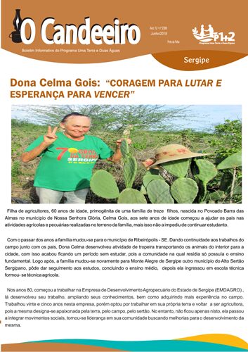 Dona Celma Gois: “CORAGEM PARA LUTAR E ESPERANÇA PARA VENCER”