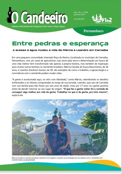 Entre pedras e esperança: o acesso à água mudou a vida de Márcia e Leandro em Carnaíba