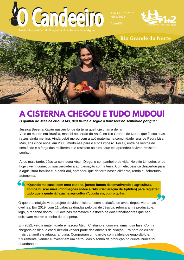 A cisterna chegou e tudo mudou!