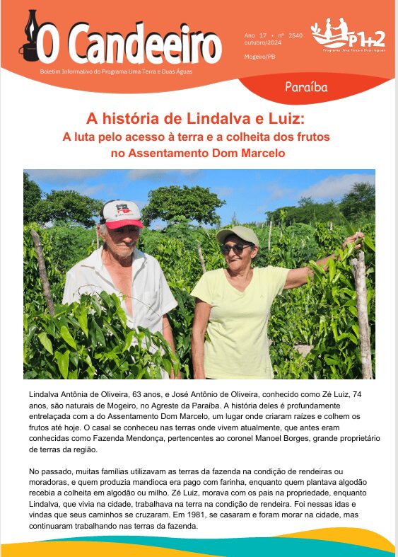 A história de Lindalva e Luiz:  A luta pelo acesso à terra e a colheita dos frutos  no Assentamento Dom Marcelo