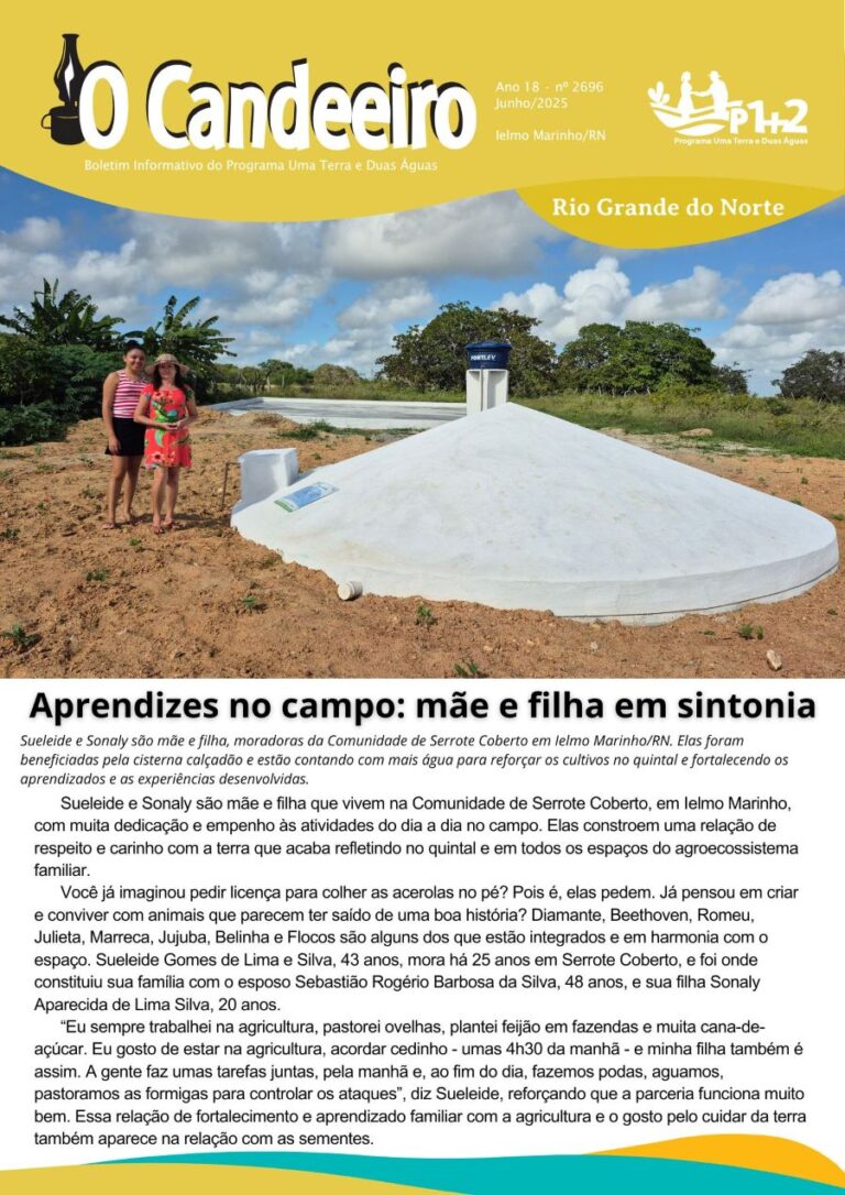 Aprendizes no campo: mãe e filha em sintonia