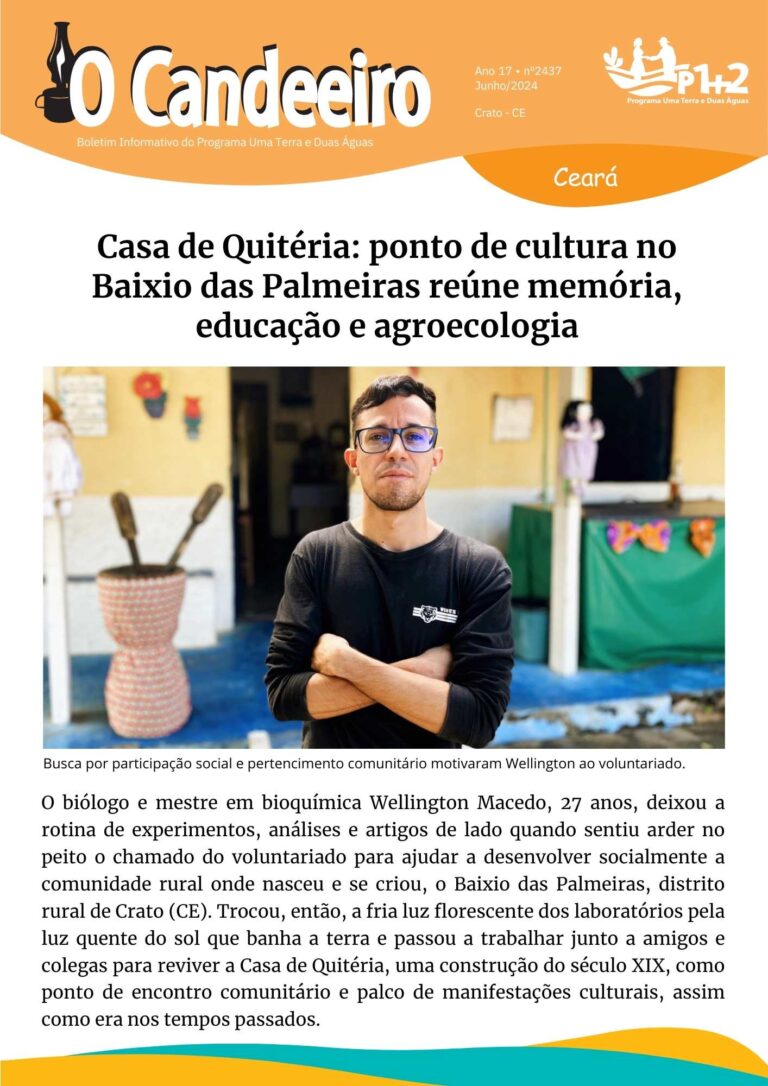 Casa de Quitéria: ponto de cultura no Baixio das Palmeiras reúne memória, educação e agroecologia