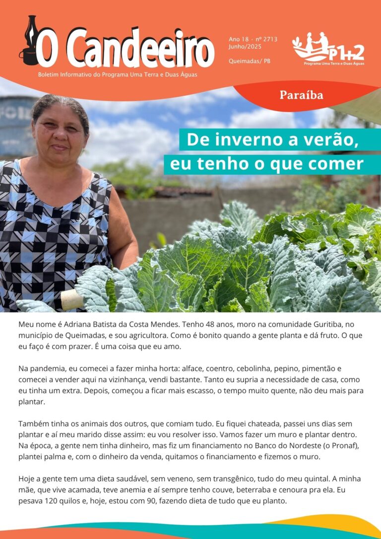 De inverno a verão,  eu tenho o que comer