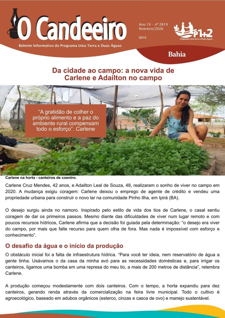 Da cidade ao campo: a nova vida de Carlene e Adailton no campo