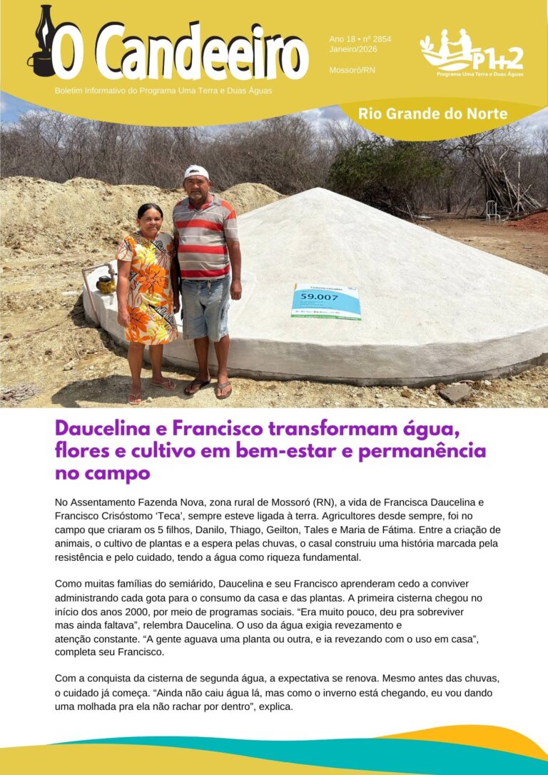 Daucelina e Francisco transformam água, flores e cultivo em bem-estar e permanência no campo