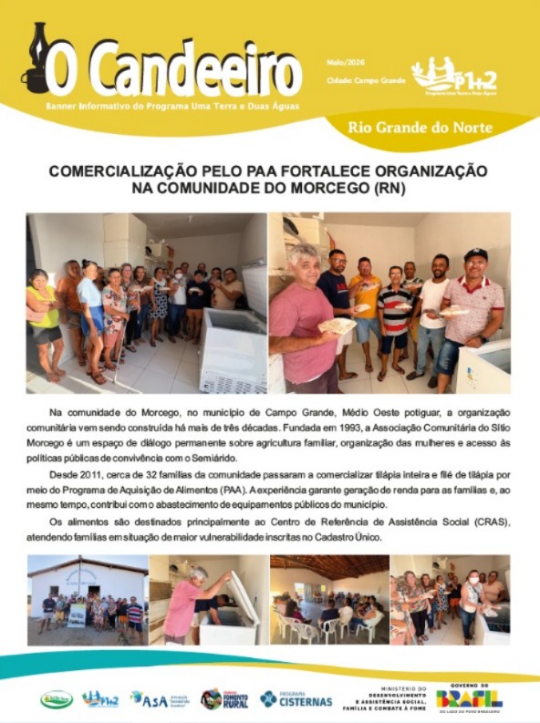 COMERCIALIZAÇÃO PELO PAA FORTALECE ORGANIZAÇÃO NA COMUNIDADE DO MORCEGO (RN)