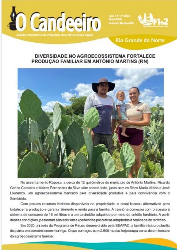 DIVERSIDADE NO AGROECOSSISTEMA FORTALECE PRODUÇÃO FAMILIAR EM ANTÔNIO MARTINS (RN)