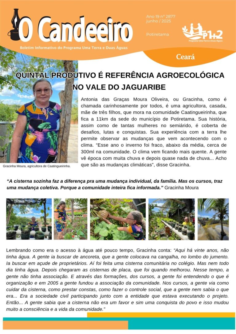 QUINTAL PRODUTIVO É REFERÊNCIA AGROECOLÓGICA NO VALE DO JAGUARIBE