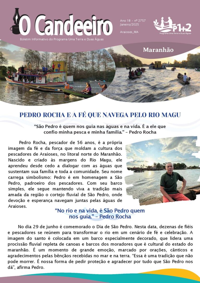 PEDRO ROCHA E A FÉ QUE NAVEGA PELO RIO MAGU