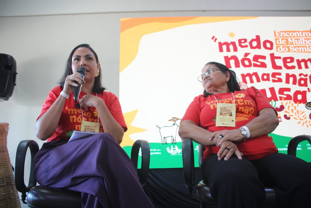 Painel “Narrativas de mulheres do Semiárido: as histórias que são nossas e ainda ecoam”. Foto: Helena Dias/ASA Brasil