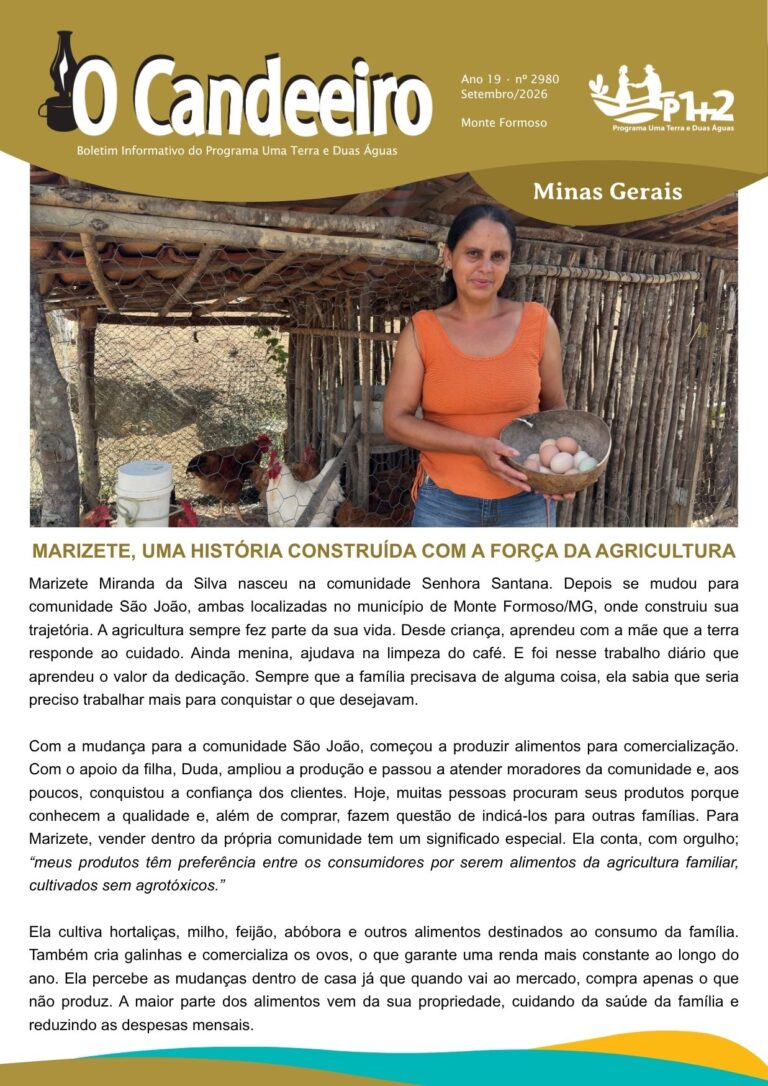Marizete, uma história construída com a força da agricultura