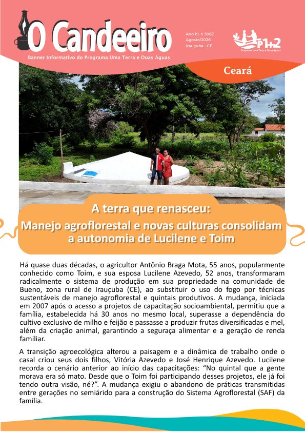 A TERRA QUE RENASCEU: MANEJO AGROFLORESTAL E NOVAS CULTURAS CONSOLIDAM A AUTONOMIA DE LUCILENE E TOIM