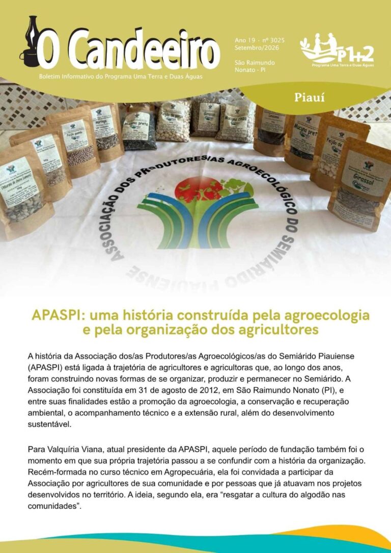 APASPI: UMA HISTÓRIA CONSTRUÍDA PELA AGROECOLOGIA E PELA ORGANIZAÇÃO DOS AGRICULTORES