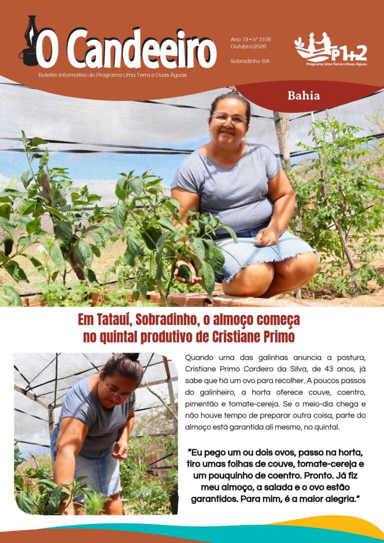 EM TATAUÍ, SOBRADINHO, O ALMOÇO COMEÇA NO QUINTAL PRODUTIVO DE CRISTIANE PRIMO