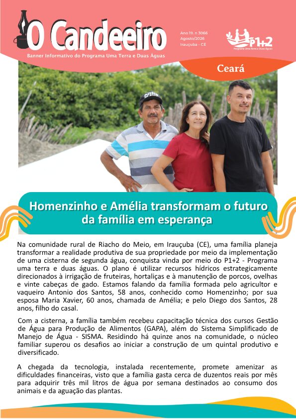 HOMENZINHO E AMÉLIA TRANSFORMAM O FUTURO
DA FAMÍLIA EM ESPERANÇA