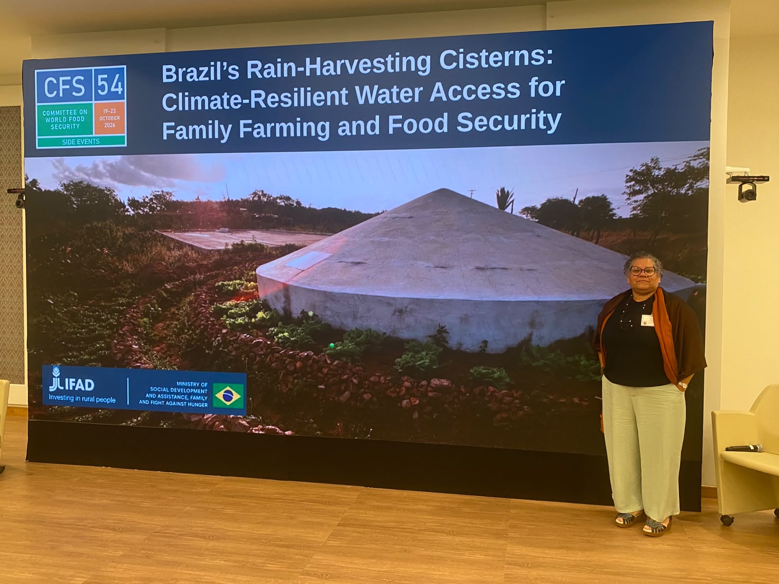 Em Roma, ASA destaca o Programa Cisternas como referência global em combate à fome e adaptação climática